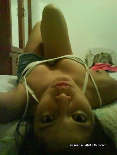 Mexicano Beleza posando sedutoramente no webcam parte 371