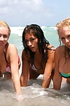 Raven plays on the beach with her assistants allie and julie - part 1490