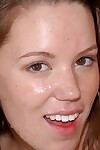 Massive a-hole amateur Lizzie Rhodes copulates and scores creamy ball batter on her face