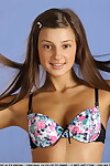 Spectacular youthful Melena A bursts her pliant body from brassiere and panty ensemble