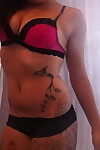 Hotass emo chick showing off her hawt tattooed body - part 3561