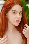 Extreme redhead Amarna Miller plunges fingers fond of her fur pie with legs wide obtainable