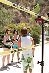 Jelena jensen & siri have fun their day in the sun posing at the volleyball court! - part 1115