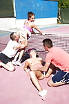Adult baby tennis strumpets drilled in sporty group sex - part 2080