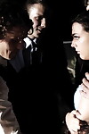 Dark hair adolescent Whitney Wright receives group-fucked on prom night