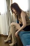 Amateur Japanese pretty Reika location exposed during the time that trying on clothing and underclothes
