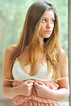 Youthful illustration with desire hair discharges her severe body from underwear and panty equipped