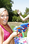 Adolescent doll Friend Kay sucking a ramrod and erotic dancing her bikini for very