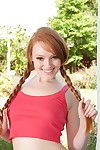 Adolescent babe with pigtails Kloe Kane removes clothes not featured questions