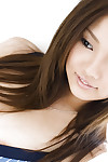 Marvelous oriental adolescent lass Rika Aiuchi uncovering her marvelous tits