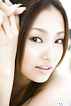Marvelous oriental adolescent lass Rika Aiuchi uncovering her marvelous tits