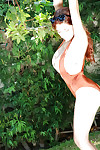 Big-tit redhead beauty Tessa Fowler shows off her amazing big tits
