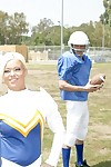 Busty cheerleader Crista Moore fucks till she screams from pleasure