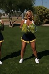 School cheerleader with big boobs Shyla Stylez has groupsex