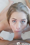 Tanned Lily Ford sucks a snake in sloppy POV scenes in anticipation of facialized