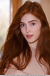 Redhead juvenile Jia Lissa shows her landing remove clothes cunt in kink dress