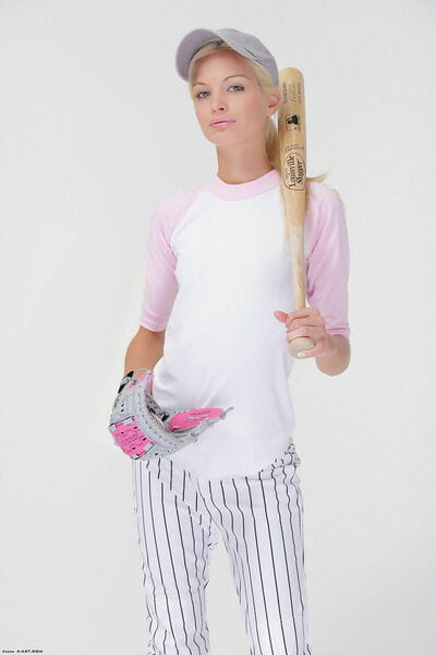 Baseball model Francesca loses her uniform to make known her slight amateur body