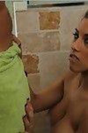 Titsy latin chick doll Natasha Vega obtains her wet crack licked and penetrated hardcore