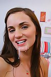 Teen slut with insignificant scoops Lily Carter very large jock in her bedroom
