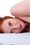 Sticky red haired doll linda glamorous shows some skin in the bedroom as this chick location - part 645