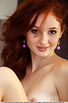 Redheaded amateur gal Leona Pretty baring good a-hole and fur pie for glam expand - part 2