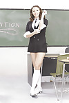 Raunchy schoolgirl Chanel Preston up-skirts & slides off her underclothing