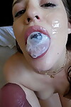 1st timer Aubree Valentine blows ball batter bubbles exactly after astonishingly on a mattress