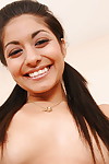Youthful Latin chico Ruby Rayes is erotic dancing to jack off her holes