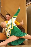 Salacious cheerleader Jessie Dalton attains her shiny on top uterus cocked up