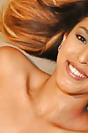 Dark hair Latina teenager Sophia Leone delightful hardcore spunk fountain on face