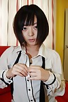 Saucy oriental youthful Haruka Okubo acquires unclothed and has some bawdy cleft fingering getting pleasure