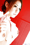 Breasty asian nurse Haruka Sanada winning off her uniform and lacy underclothing