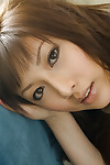 Pleasant asian teen-age doll lazily heavenly off all of her clothing