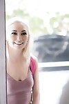 Teen blond Chloe Temple gains choked and facialized by her advisor